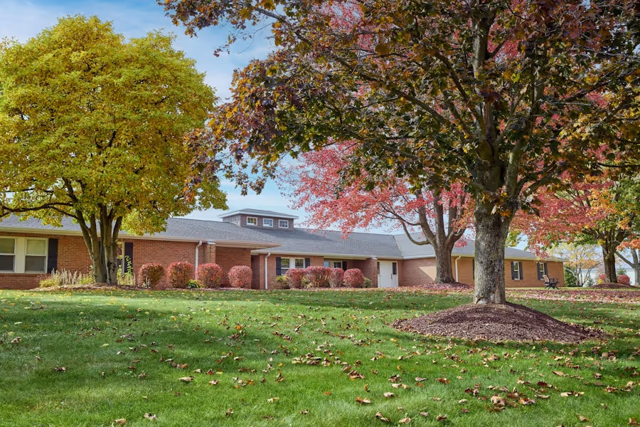 Exterior of Hartville Meadows, an Intermediate Care Facility at 844 Sunnyside St SW in Hartville, Ohio, providing 24/7 residential care for adults with developmental disabilities through GentleBrook